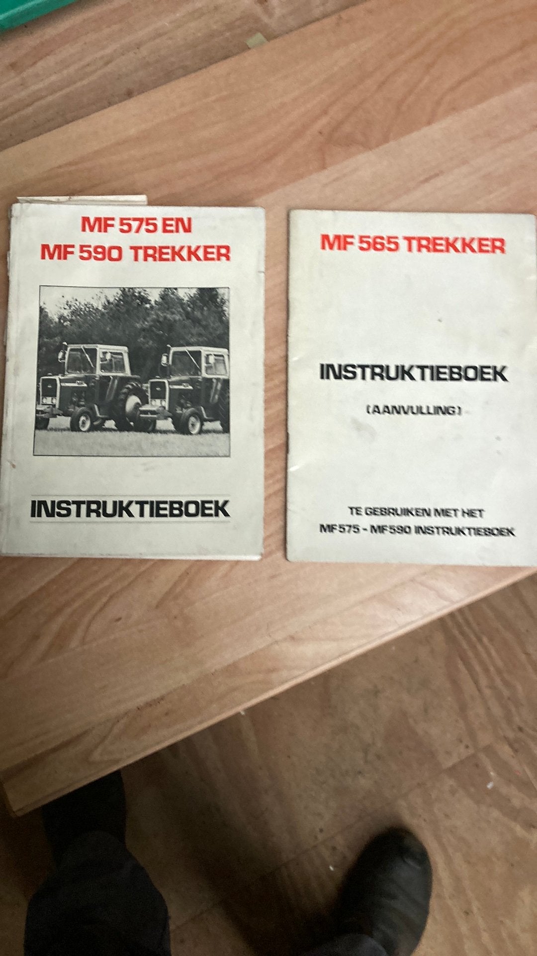 Massey Ferguson 575 instructie boekje, Ophalen