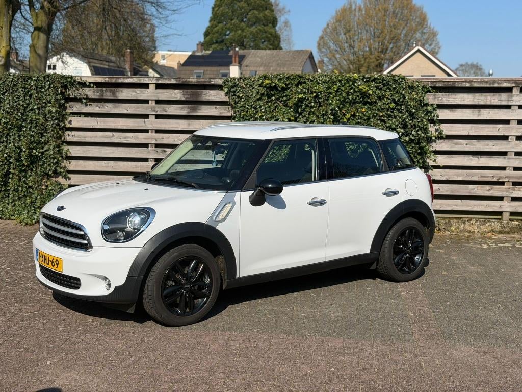 Mini Countryman 1.6 2014 NL AUTO NAP NAVI, Auto's, Mini, Voorwielaandrijving, Stof, Zwart, Wit