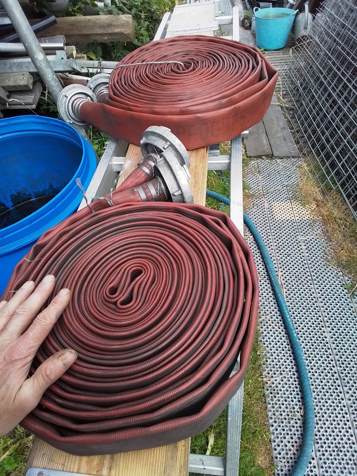 brandweer slag plate slag, Tuin en Terras, Ophalen, Tuinslang