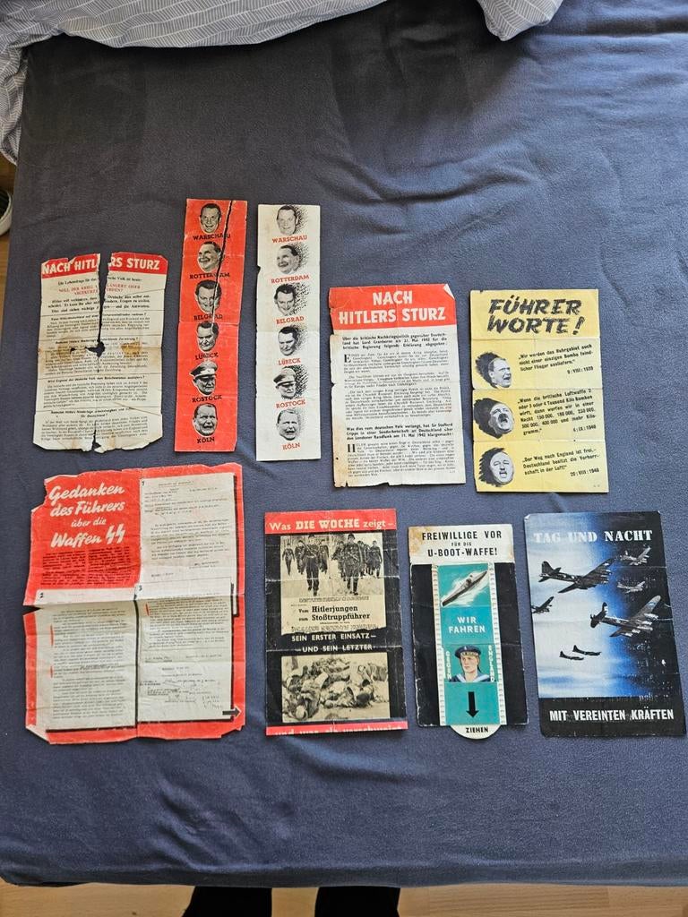 Lot van britse propaganda pamfletten, Ophalen of Verzenden, Engeland