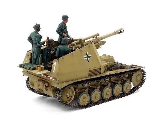 Tamiya	35358	German Sd.Kfz. 124 Wespe 1/35 incl ALU loop set, Tank, Verzenden, 1:32 tot 1:50, Nieuw
