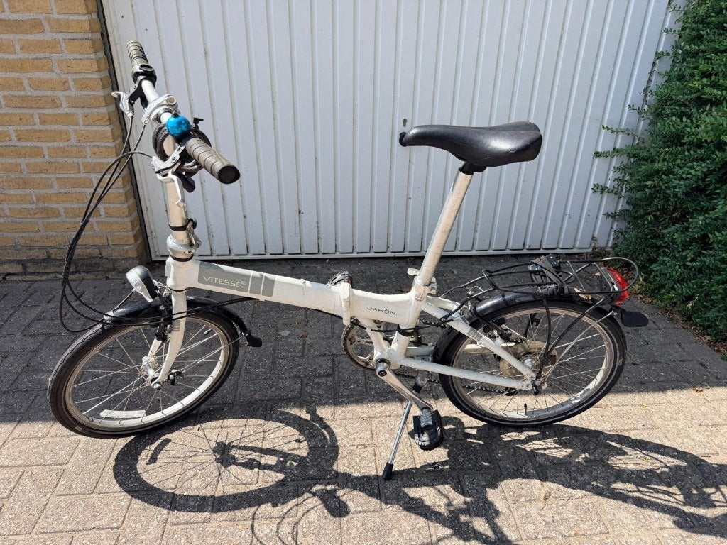 Dahon Vitesse D8 vouwfiets - Wit, Fietsen en Brommers, Ophalen, 20 inch of meer, Gebruikt, Velgrem