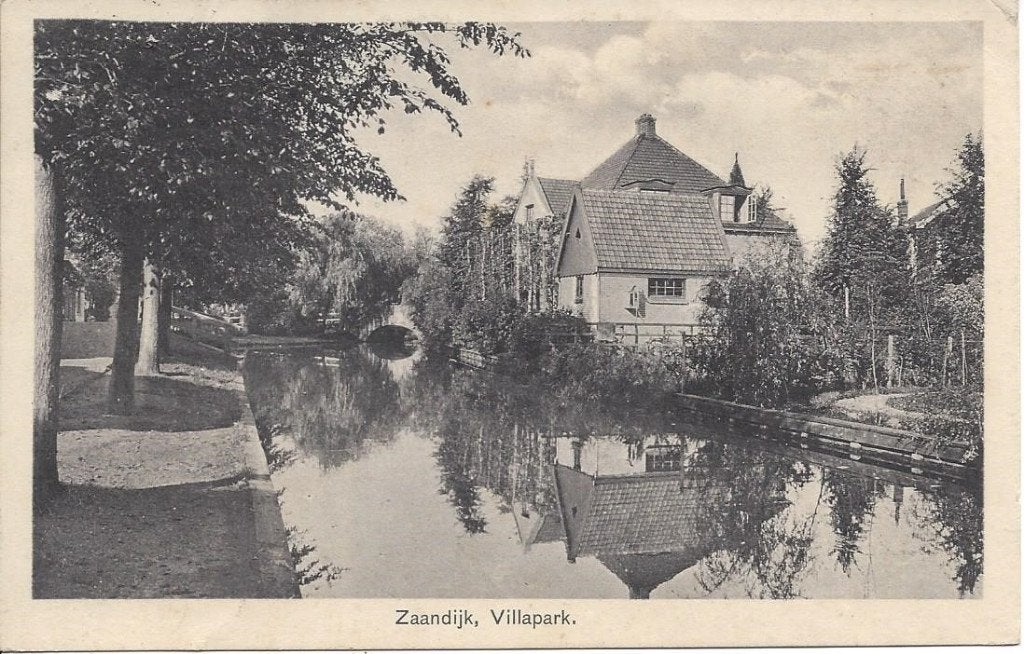 Zaandijk (N.H.) Villapark, gelopen 1927, Ophalen of Verzenden, 1920 tot 1940, Gelopen, Noord-Holland