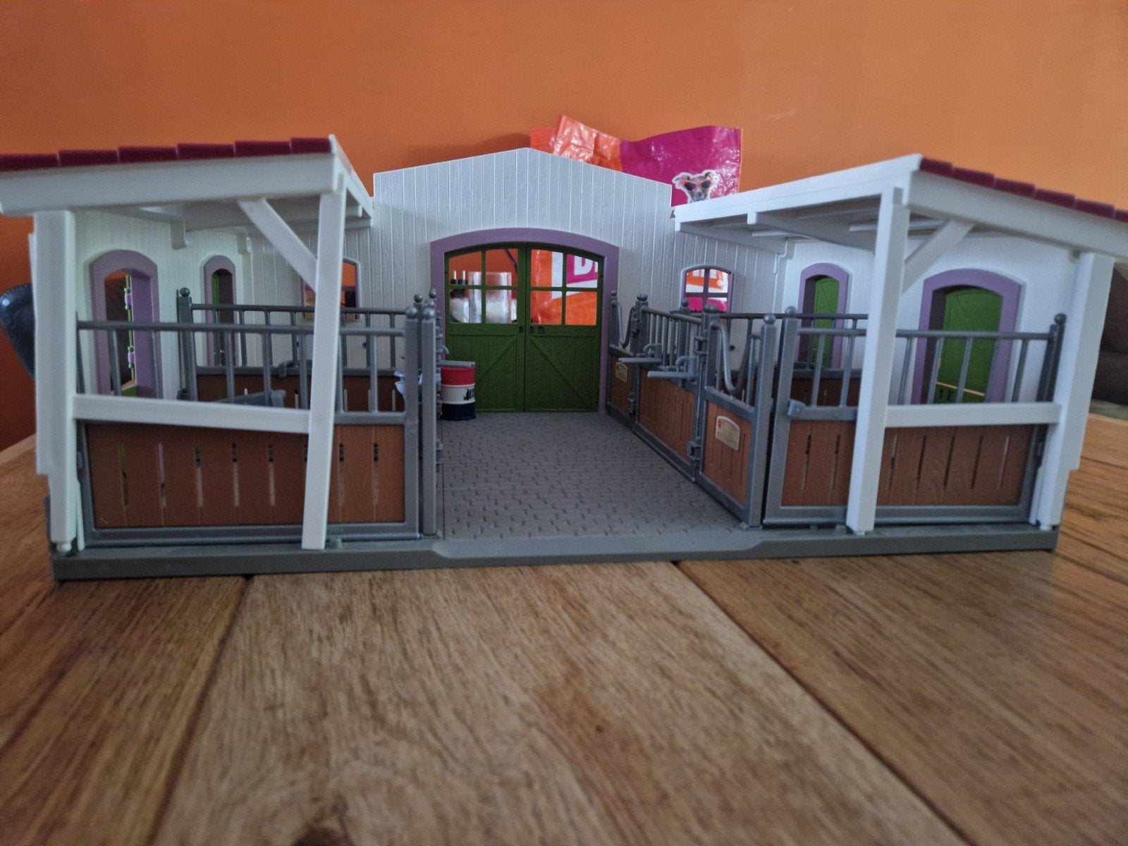 Schleich Manege - Grote Paardenstal met Accessoires, Ophalen, Zo goed als nieuw, Jongen of Meisje