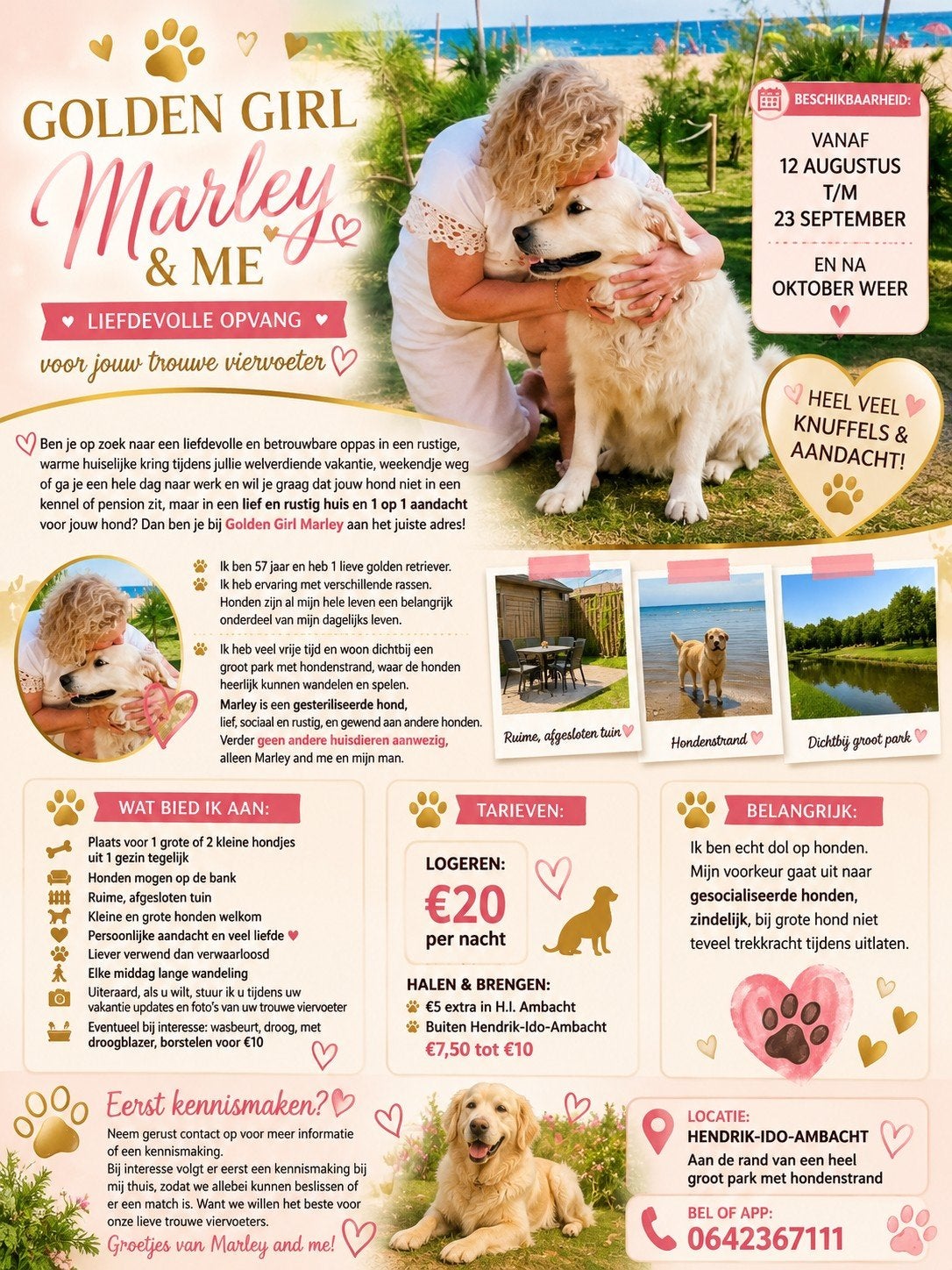 Honden   / logeer /dagopvang verzorging, Particuliere oppas