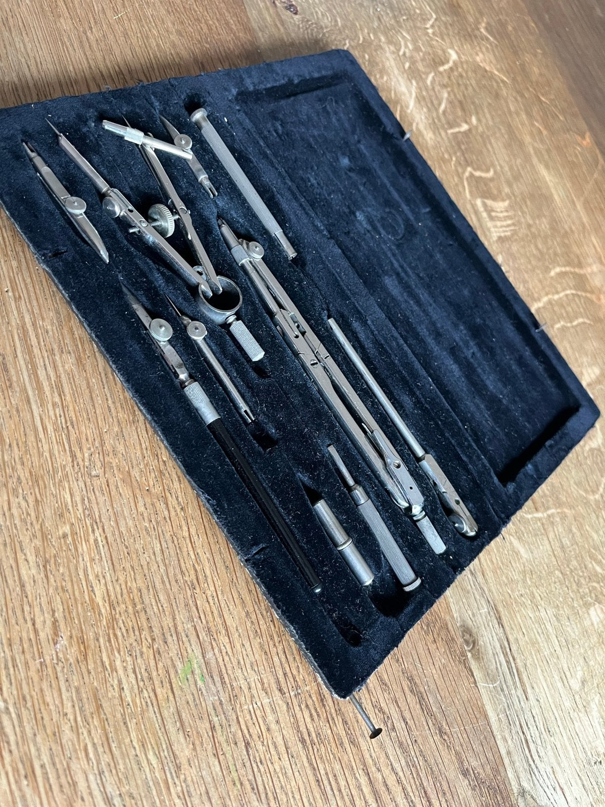 Vintage Tekenset in Doos - Precisie Instrumenten, Ophalen of Verzenden