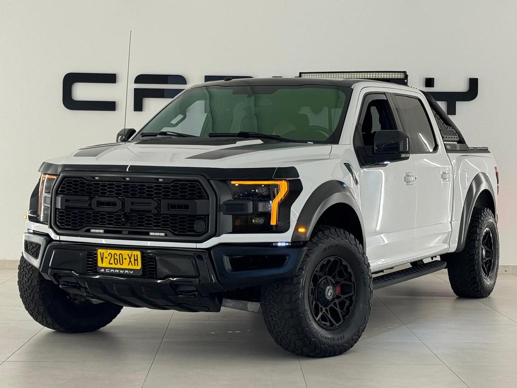 Ford USA Raptor 3.5 V6 Ecoboost SuperCrew F150 450pk NL-auto, Automaat, Gebruikt, 451 pk, Wit