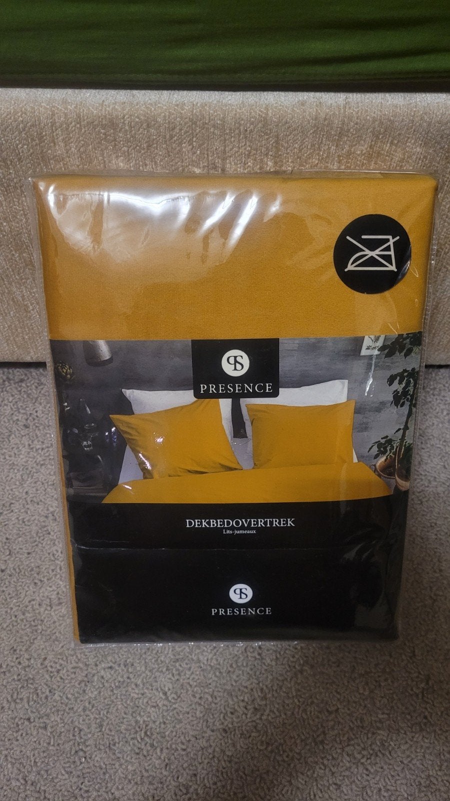 Nieuw Geel Dekbedovertrek - Presence, Overige materialen, Ophalen of Verzenden, Overige merken, Geel