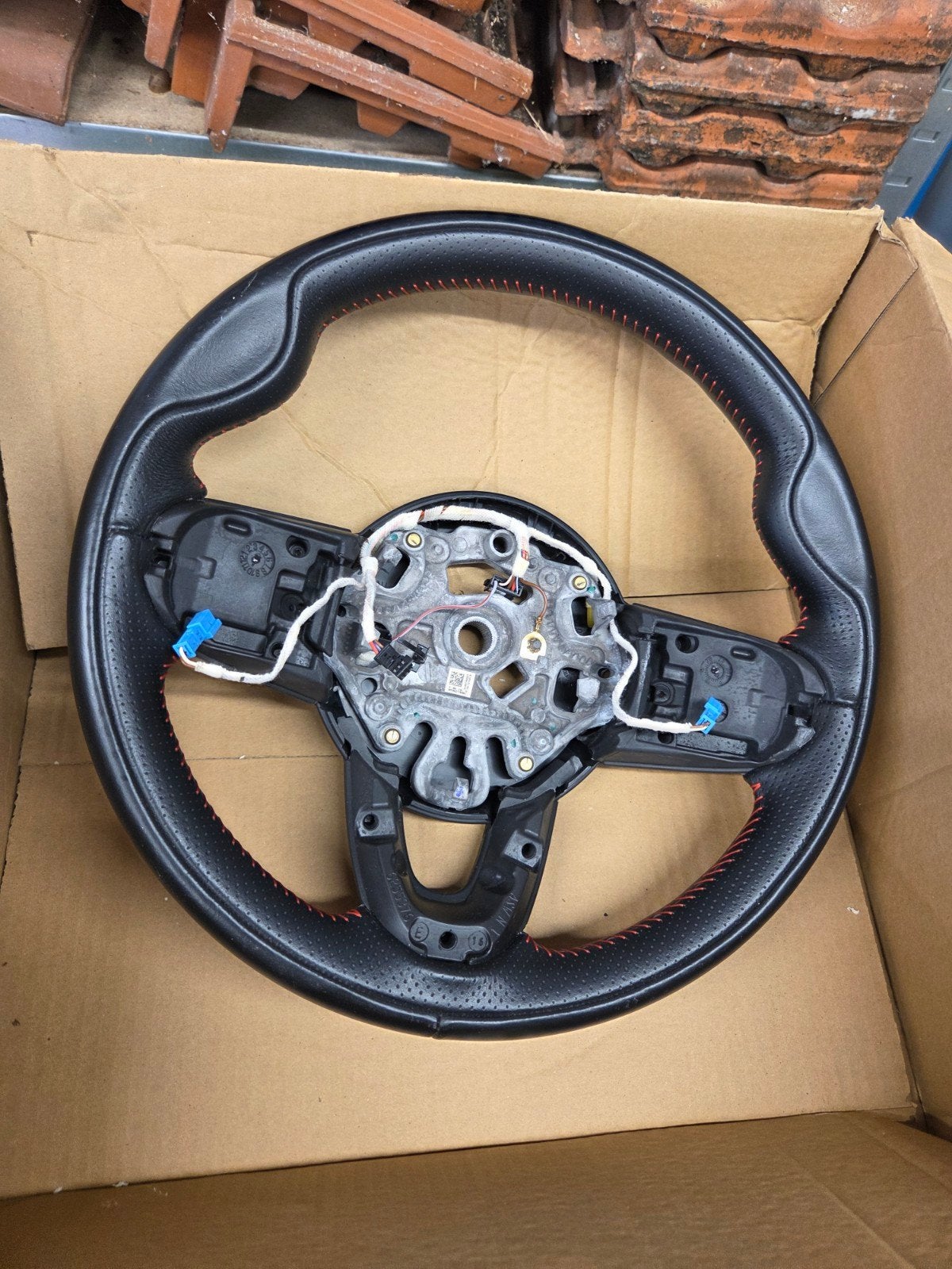 Mini F56 JCW Stuur Automaat met Flippers Rood Stiksel, Ophalen of Verzenden