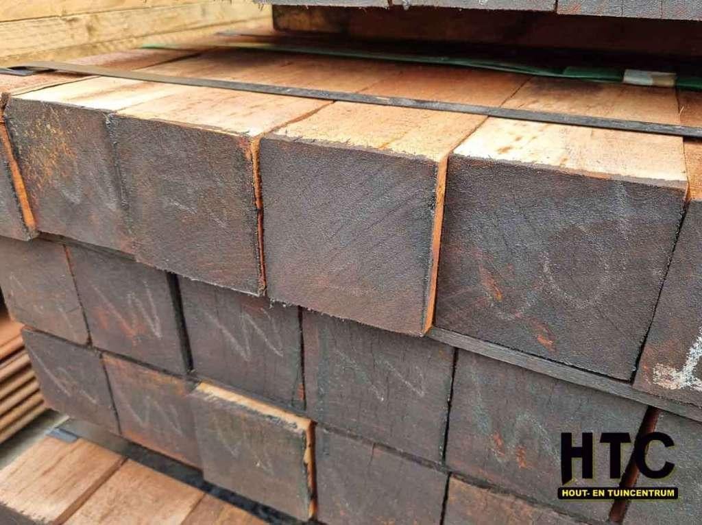 Hardhouten Paal 100x100mm voor €12,50 per meter, Ophalen, Nieuw, 250 cm of meer, Palen