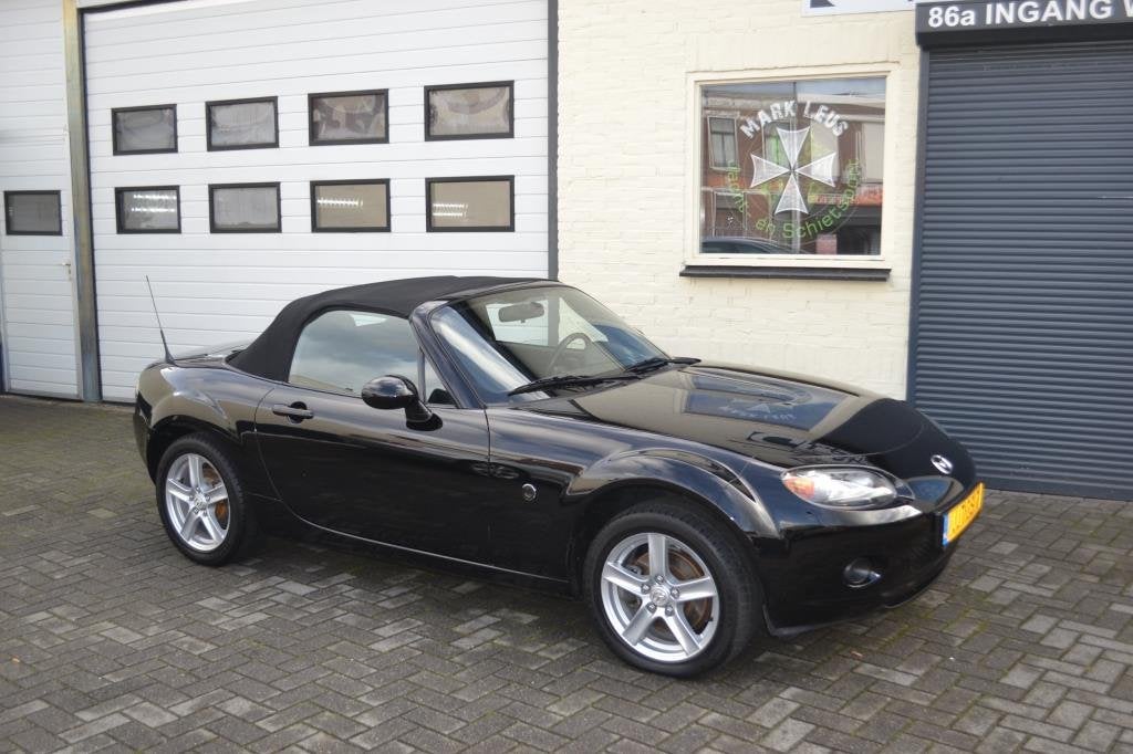 Mazda MX-5 1.8 Exclusive Pracht Auto, Auto's, Mazda, 127 pk, Gebruikt, Zwart, 4 cilinders