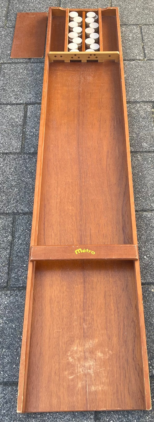 Sjoelbak 200 x 40 cm - incl sjoelstenen, Hobby en Vrije tijd, Gezelschapsspellen | Overige, Ophalen of Verzenden, Zo goed als nieuw