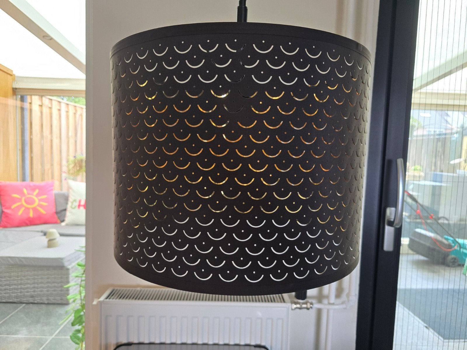 IKEA SKAFTET staande lamp met NYMÖ lampenkap, Ophalen, Gebruikt, 200 cm of meer, E27 (groot)