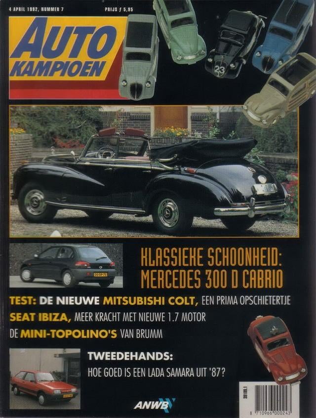 Autokampioen 7 1992 : Renault Safrane - Seat Ibiza 1.7 SXi, Ophalen of Verzenden, Gelezen, Algemeen