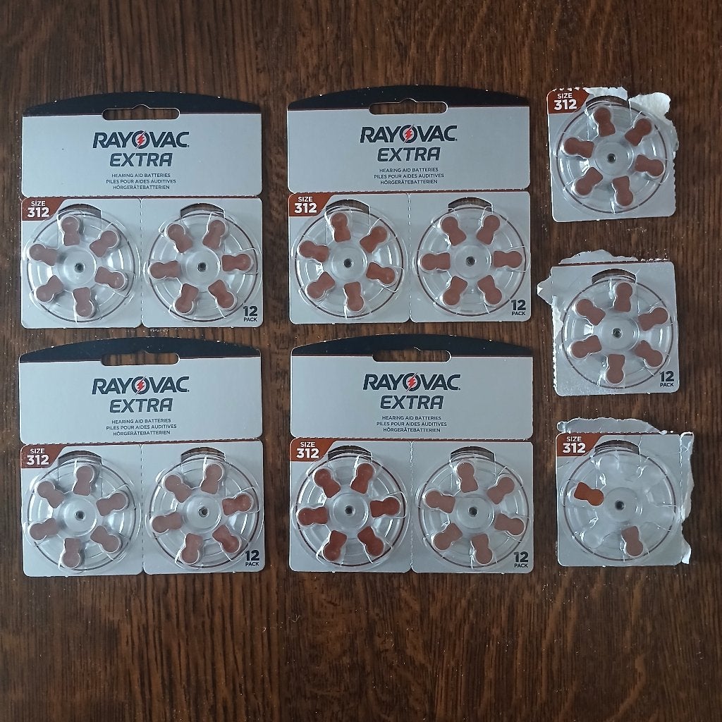Rayovac Hoortoestelbatterijen Maat 312 (Bruin) – 52 stuks, Ophalen of Verzenden, Zo goed als nieuw