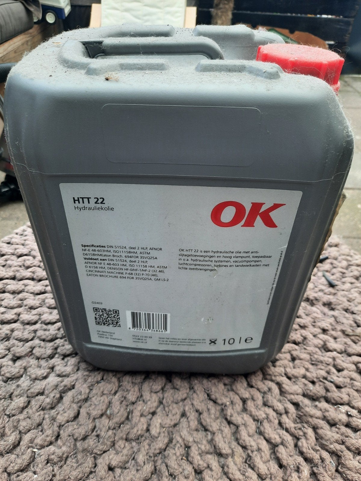 OK HTT 22 Hydrauliekolie 10 liter, Ophalen of Verzenden