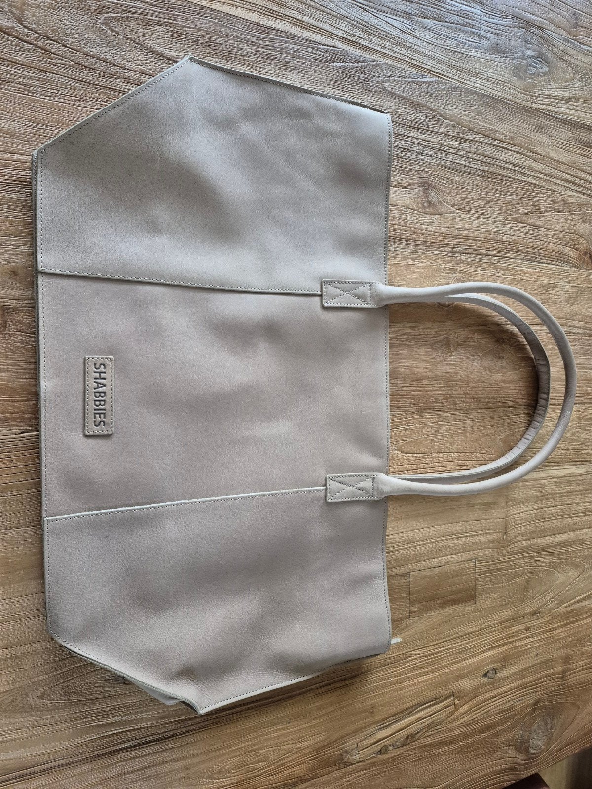 Leren Shopper, Ophalen, Nieuw, Beige, Shopper