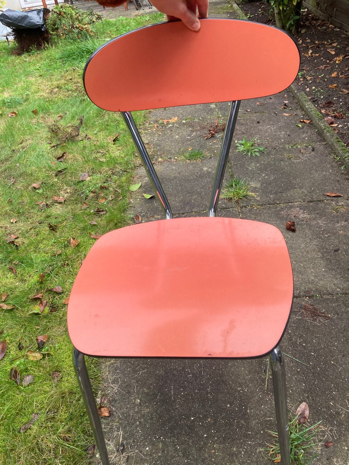 Gratis formica vintage stoel (opknapper), Ophalen, Gebruikt, Hout