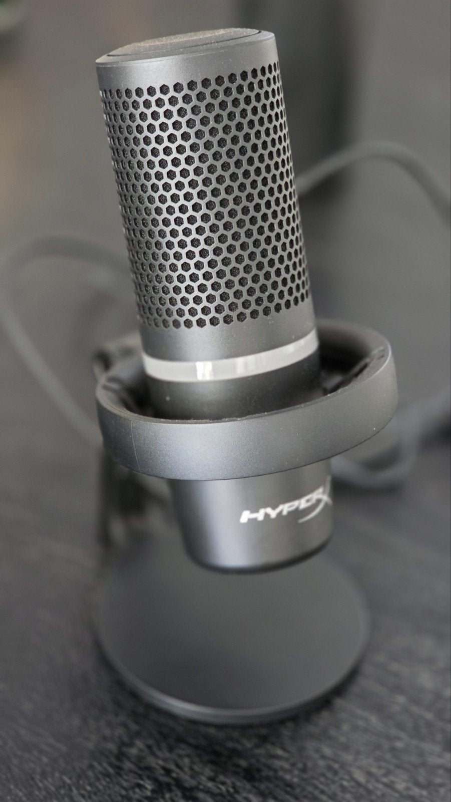 HyperX DuoCast Usb Microfoon - Ideaal voor Teams en Streamin, Ophalen of Verzenden, Zo goed als nieuw, Studiomicrofoon