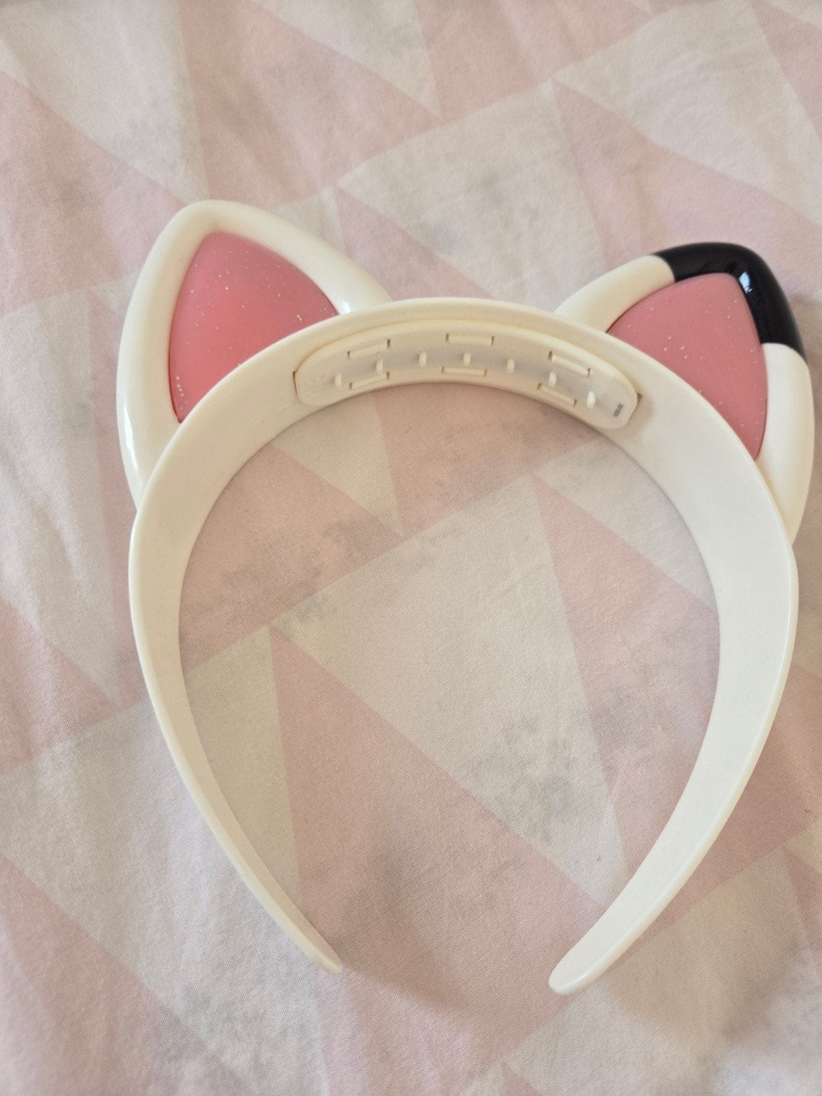 Gabby's Witte Kattenoortjes Hoofdband met Roze Binnenkant, Ophalen of Verzenden, Zo goed als nieuw
