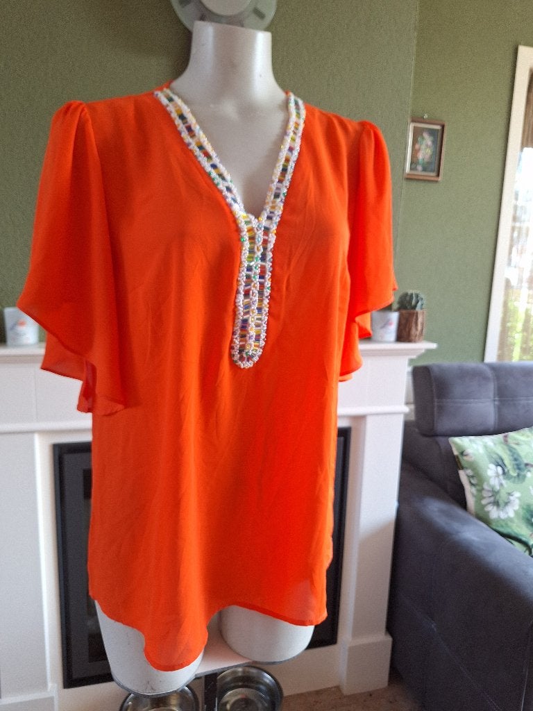 Amelie en Amelie top S nieuw, Verzenden, Amelie en Amelie, Nieuw, Oranje