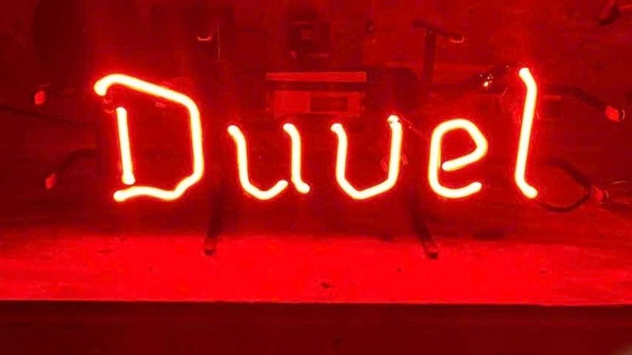 Duvel Neon verlichting, Gebruikt, Gloeilamp, Overige lichtkleuren, Met schakelaar