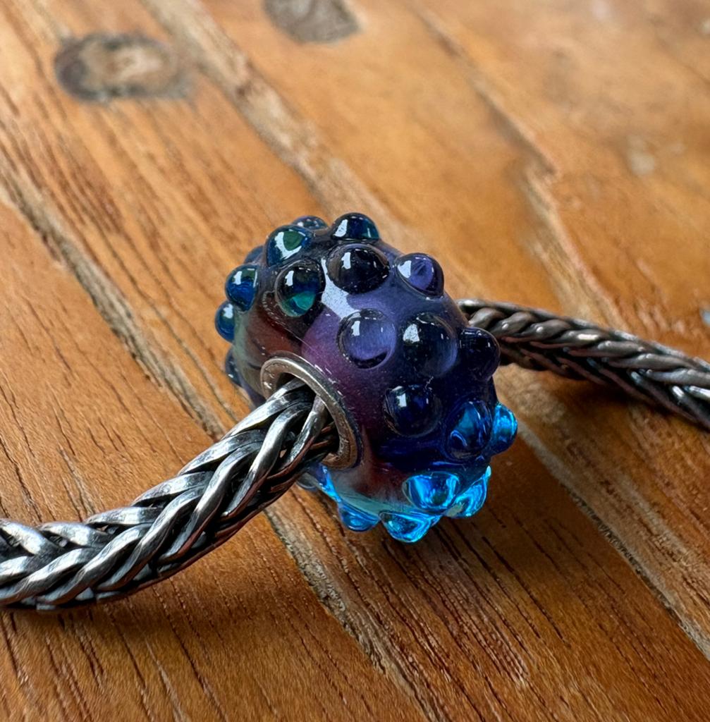 Trollbeads Bruisend Blauw, Verzenden, Nieuw, Glas of Kristal, Trollbeads