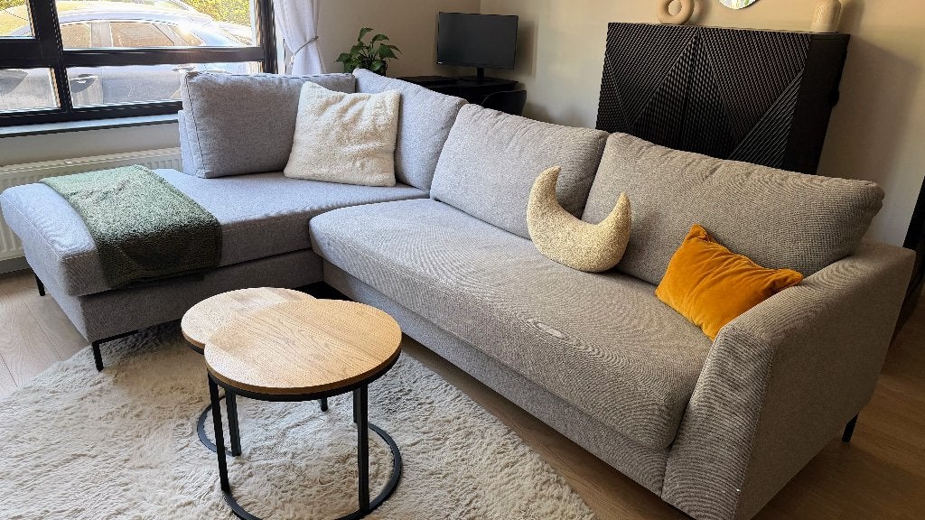 Westwing hoekbank met slaapfunctie, Ophalen, 250 tot 300 cm, Hoekbank, Zo goed als nieuw