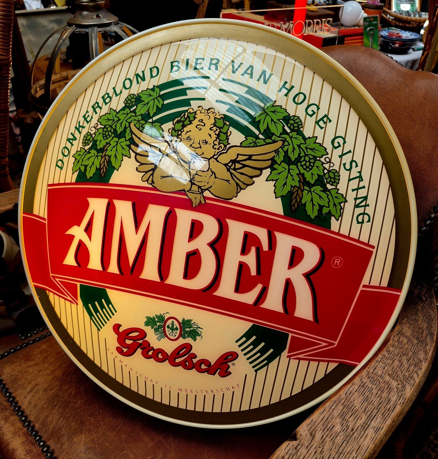 Lichtbak, lichtreclame AMBER Grolsch bier, Ophalen, Overige typen, Grolsch
