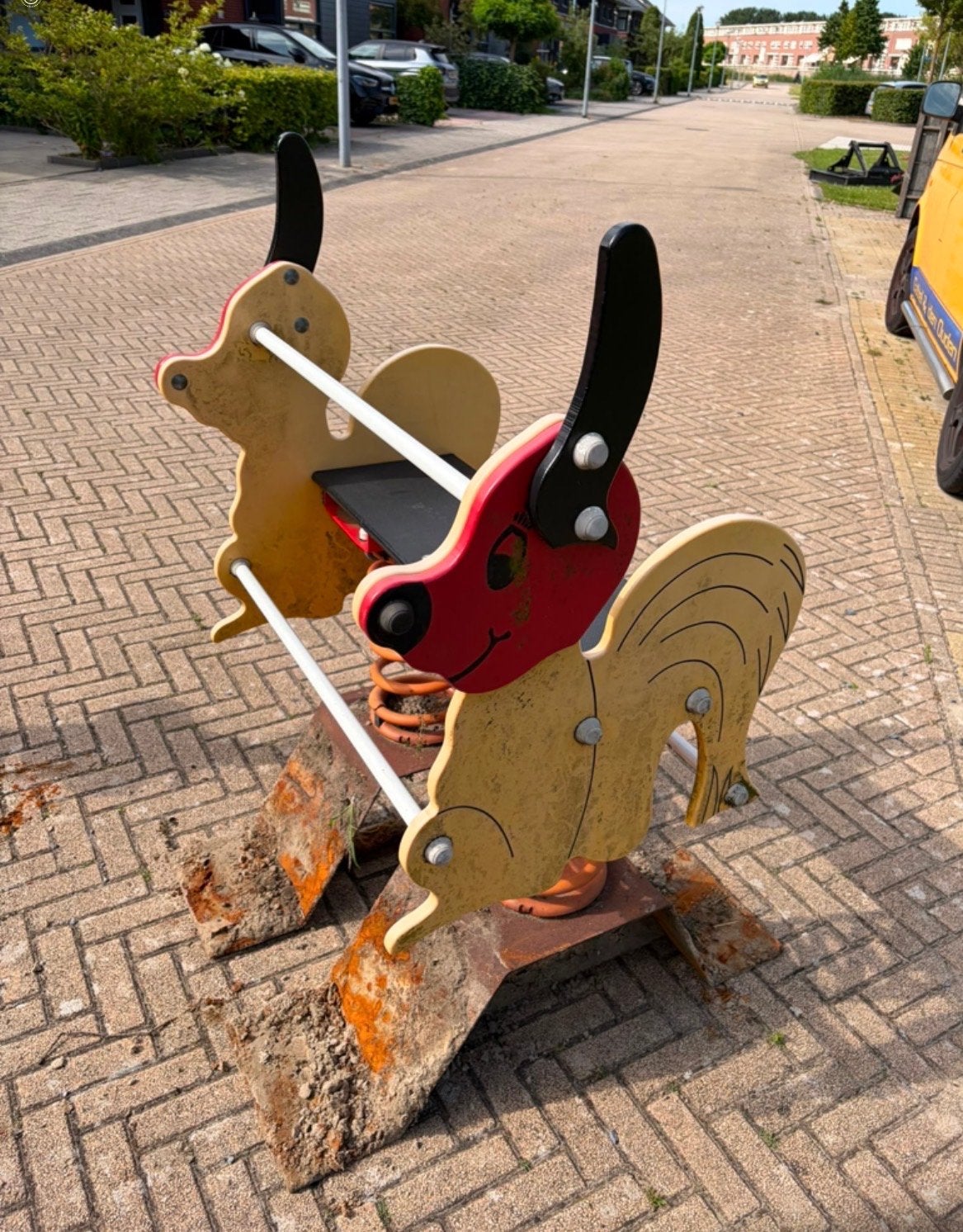 Veerwip voor 2 kinderen - Kunststof, Ophalen, Gebruikt, Schommel