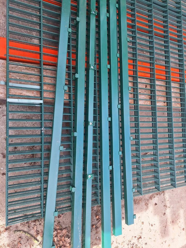 Nieuw Dubbelstaafmat Hekwerk Licht Groen 223cm - 15 Meter, Ophalen of Verzenden