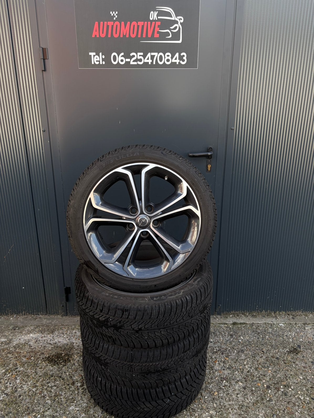 Opel Adam S velgen 17 inch met winterbanden!, Ophalen, Banden en Velgen, 17 inch, Winterbanden