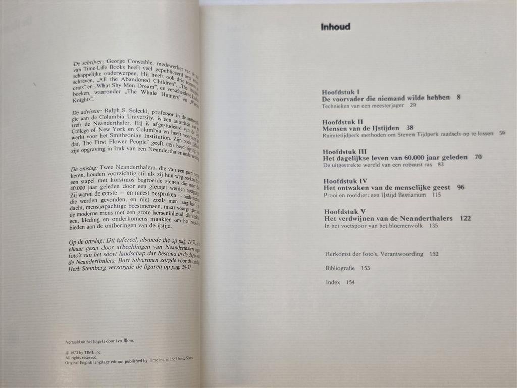 De Neanderthalers — Prehistorie Time-Life 1973, Boeken, Geschiedenis | Wereld, Ophalen of Verzenden, Gelezen, Europa