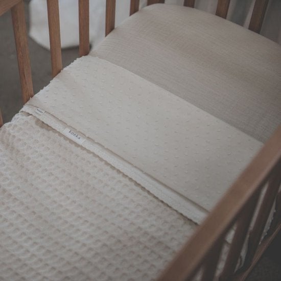 Koeka Ledikantdeken Wafel - Oud roze, Kinderen en Baby's, Dekens, Slaapzakjes en Inbakerproducten, Wasbaar, Koeka, Ophalen of Verzenden