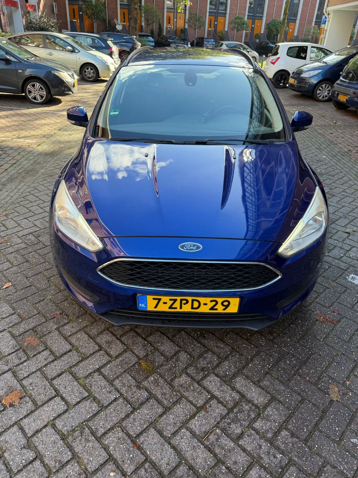 Ford Focus 1.0 Ecoboost 74KW Wagon 2015 Blauw, Blauw, 100 pk, Origineel Nederlands, Handgeschakeld