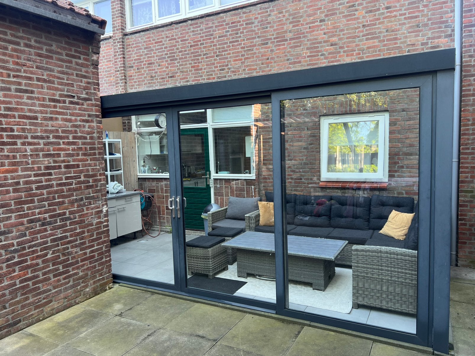 Aluminium Glazen Serre, Tuin en Terras, Overkappingen, Ophalen, Zo goed als nieuw, Serre
