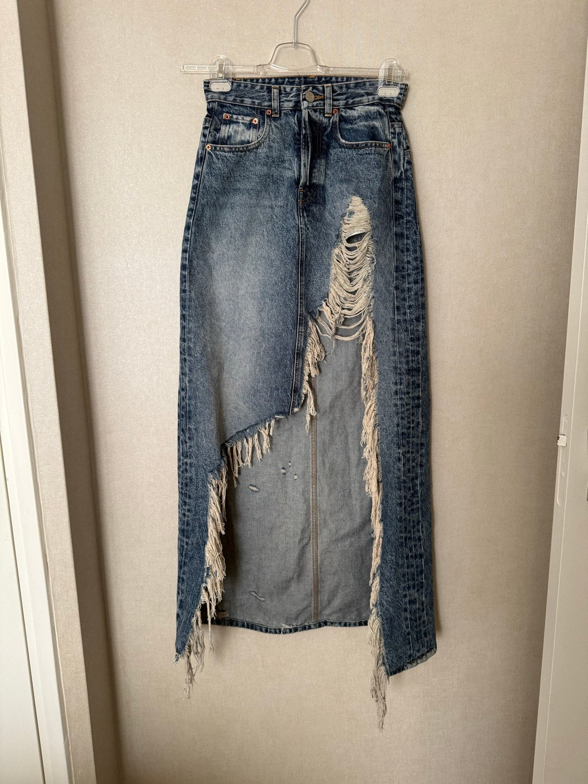Vetements Haute Couture denim rok S, Blauw, Ophalen of Verzenden, Zo goed als nieuw, Maat 36 (S)