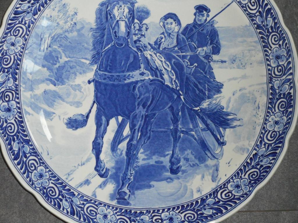 Klassiek Delfts blauw Wandbord, Ophalen