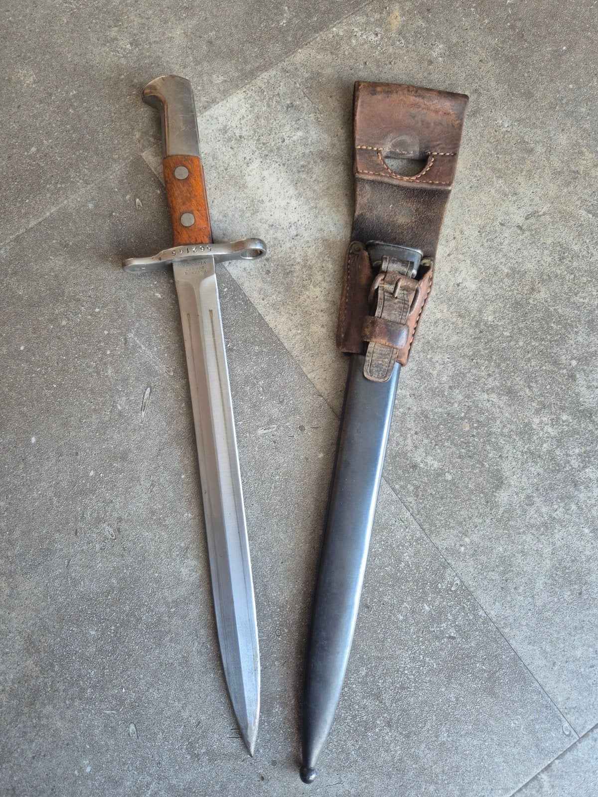 Schmidt rubin bajonet, Verzamelen, Ophalen of Verzenden, Landmacht, Overige gebieden, Mes of Dolk
