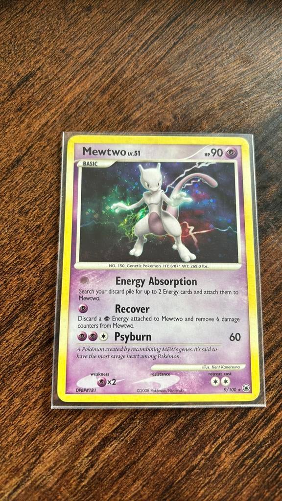Mewtwo lv 51, Ophalen of Verzenden, Zo goed als nieuw, Losse kaart