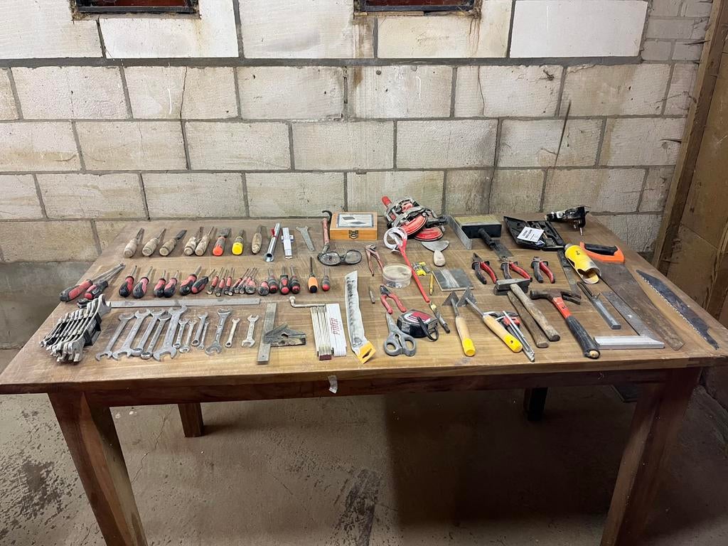 Set handgereedschap voor timmerman, Doe-het-zelf en Verbouw, Gereedschap | Handgereedschap, Ophalen, Gebruikt
