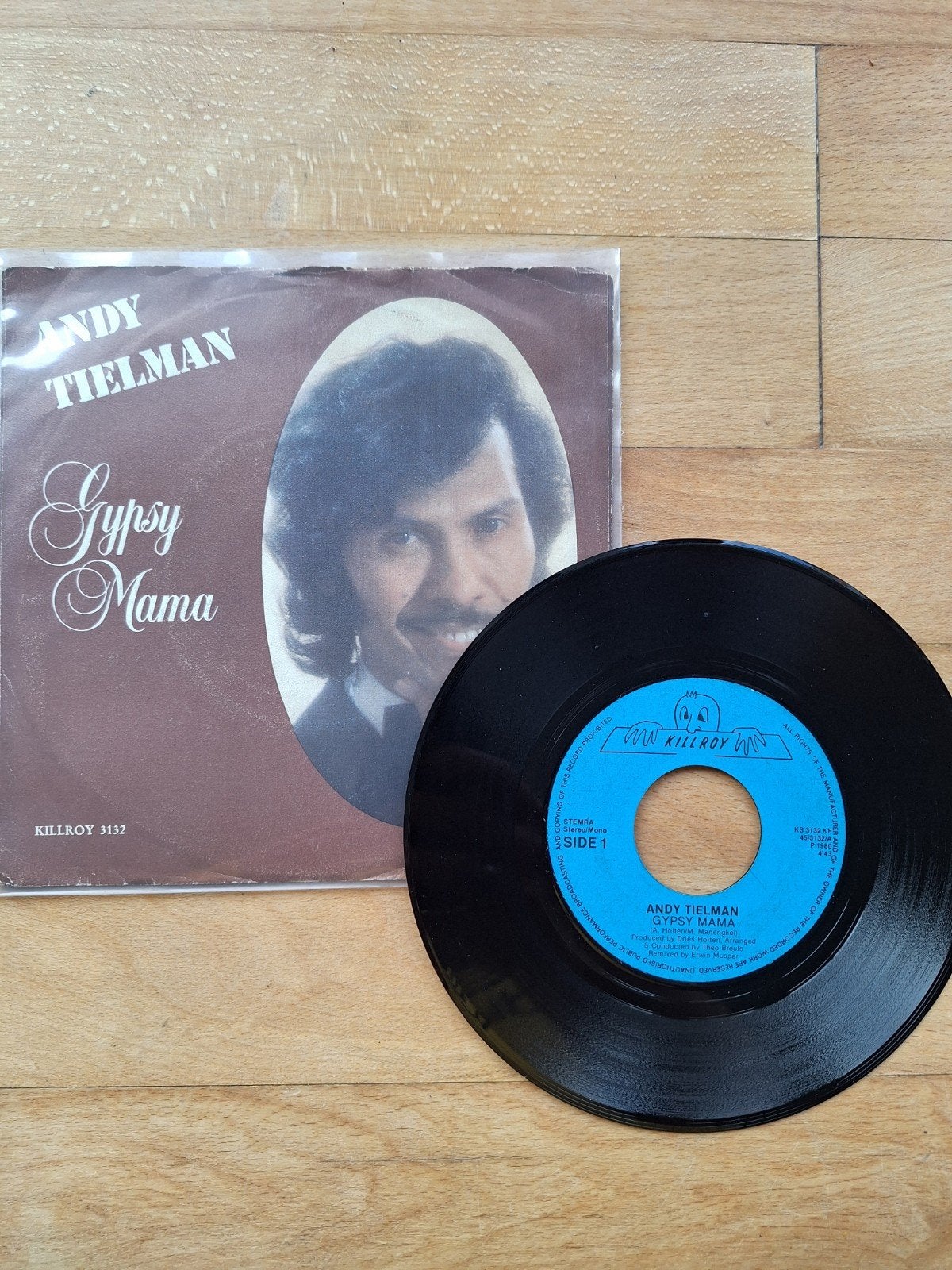 Andy Tielman - Gypsy Mama / The Shepherds Song (Single), Gebruikt, Originele persing, 7 inch, Single