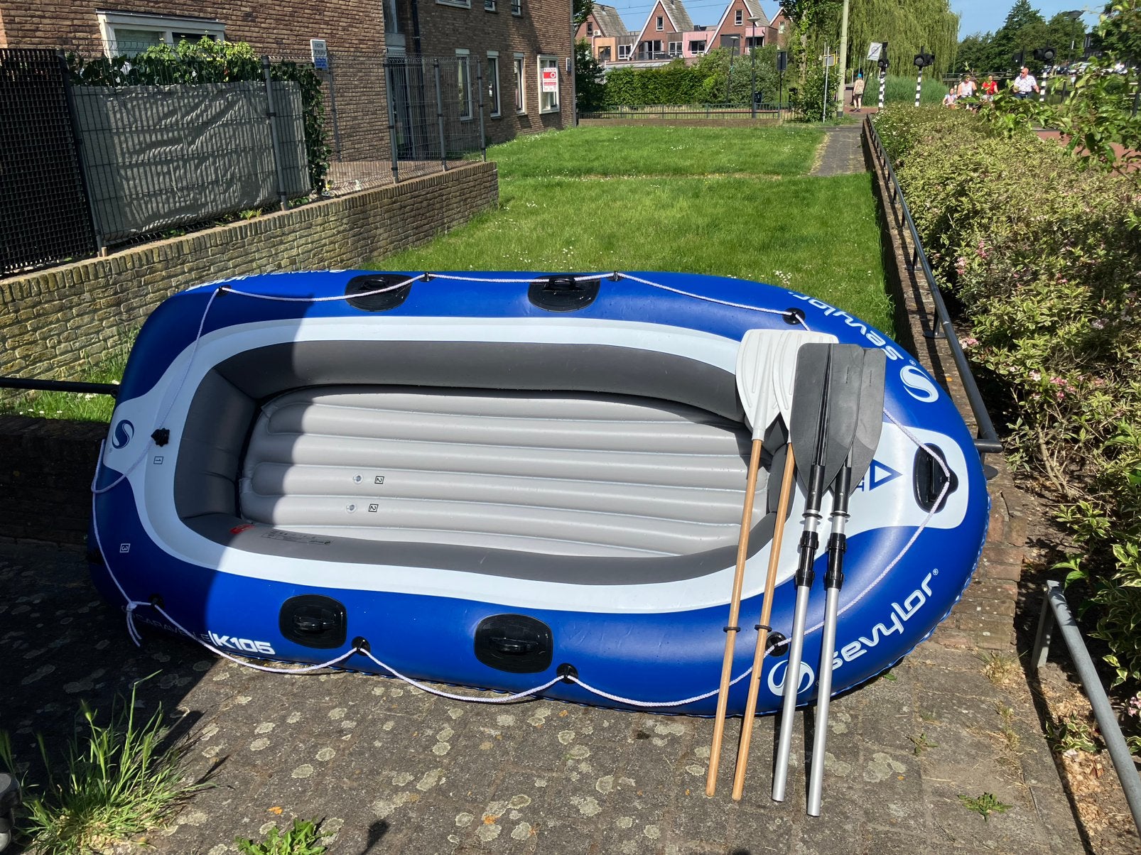 Sevylor opblaas roeiboot, Watersport en Boten, Kano's, Opblaasbaar, Drie personen of meer, Overige typen, Ophalen of Verzenden
