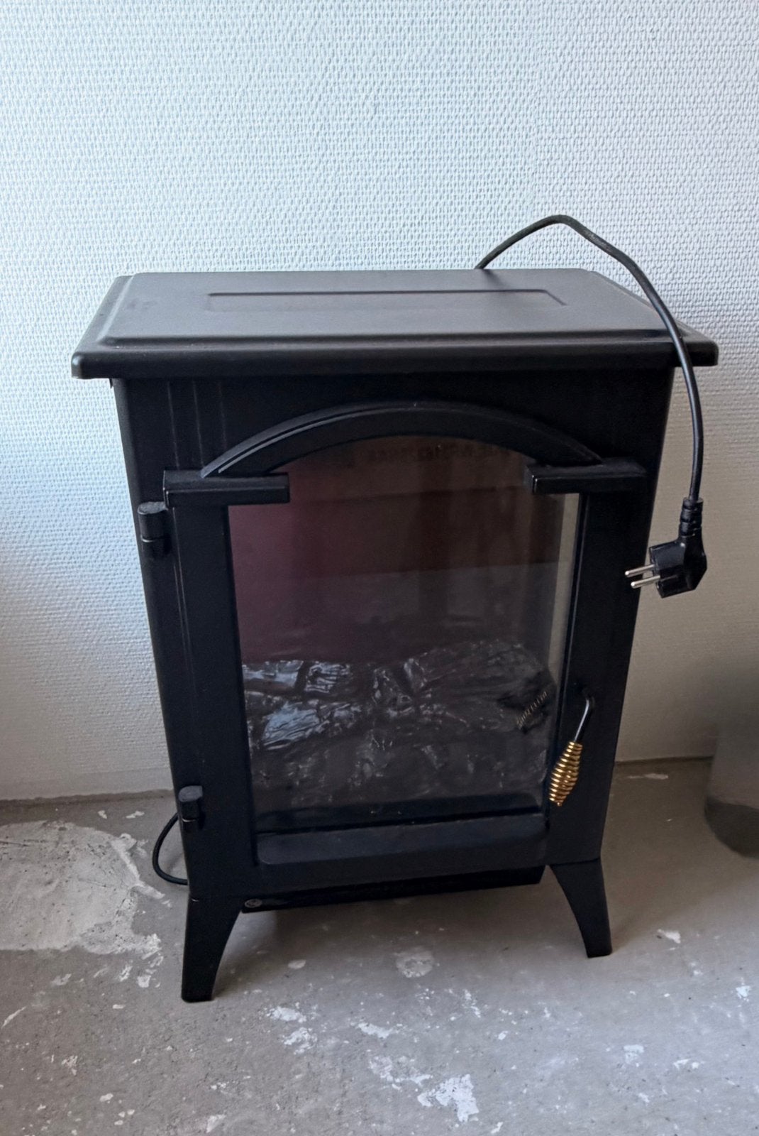 Klarstein elektrische kachel zwart - 1000/2000W, Ophalen, Zo goed als nieuw, Vrijstaande haard, Elektrische haard