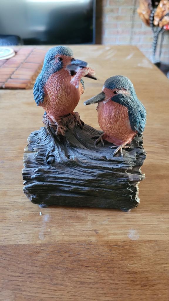 Ijsvogels. Gaan fluiten als iemand langs loopt, Verzamelen, Beelden en Beeldjes, Ophalen of Verzenden