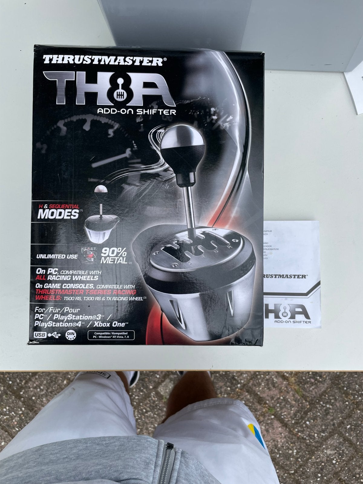Thrustmaster TH8A Add-On Shifter voor racegames, Spelcomputers en Games, Spelcomputers | Overige Accessoires, Zo goed als nieuw