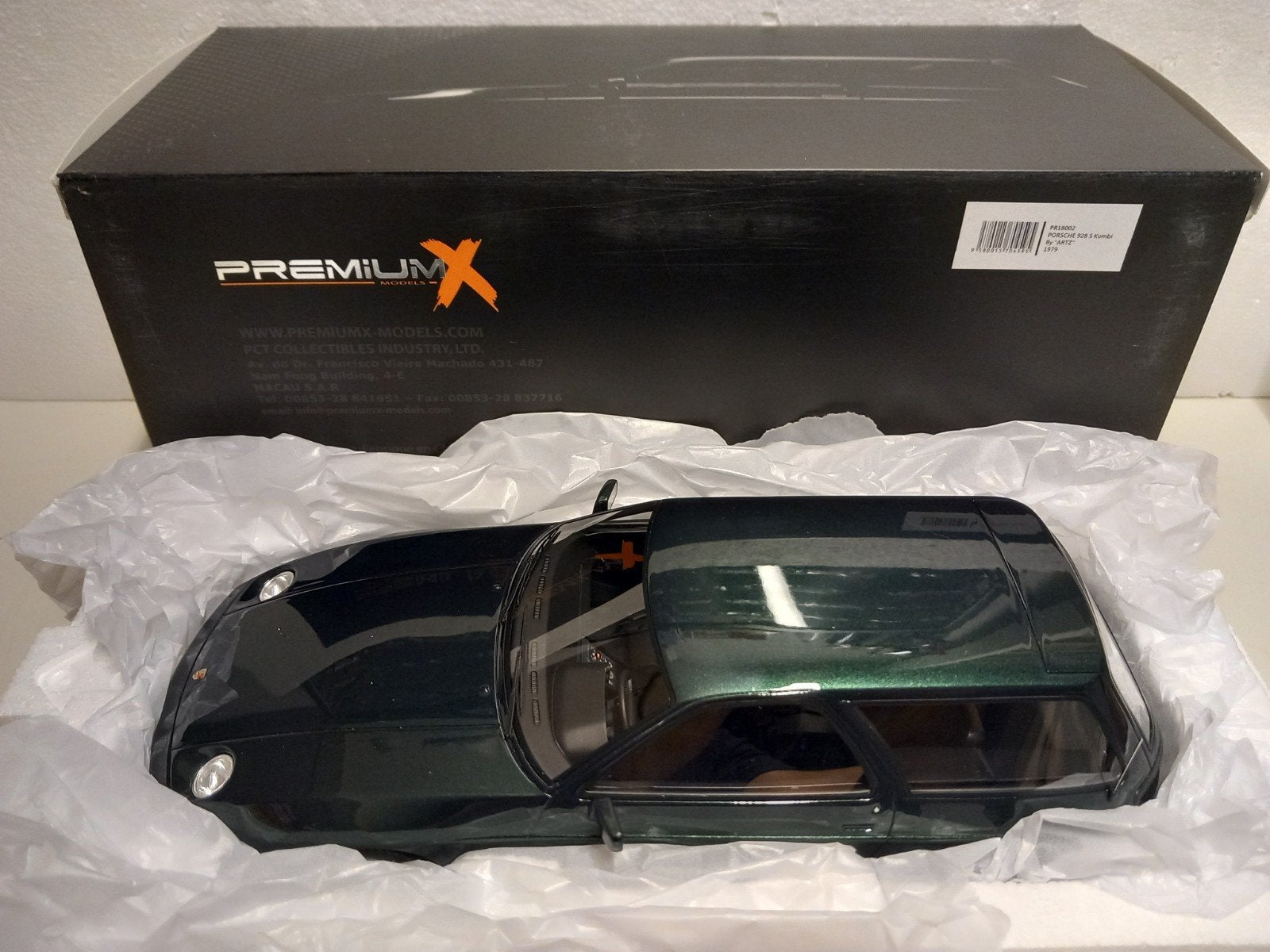 Rare Porsche 928 S Kombi by ARTZ groen Premium X 1:18 KRD, Ophalen of Verzenden, Zo goed als nieuw, Auto, Overige merken