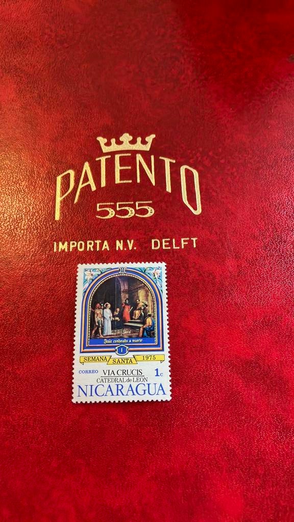 Postzegel nicaraqua santa, Ophalen of Verzenden, Verzamelalbum