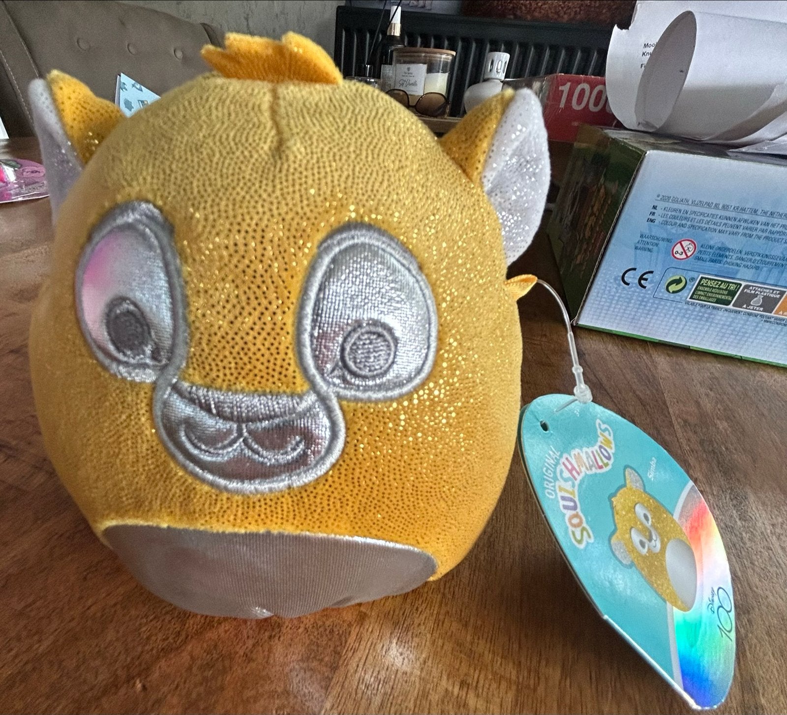 Squishmallows Simba Knuffel - Nieuw!, Disney, Geel, Nieuw, Ophalen of Verzenden