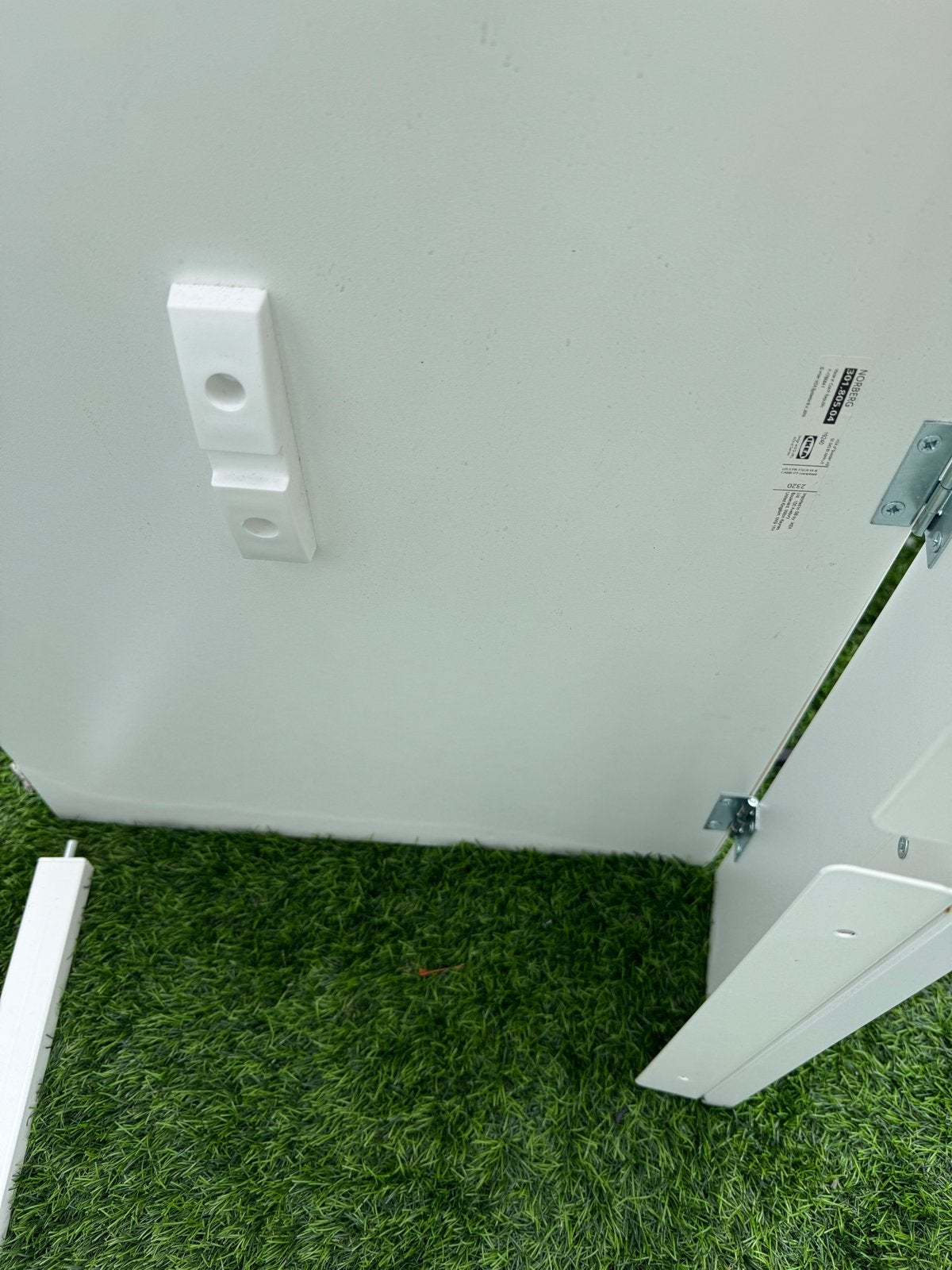 IKEA NORBERG wandklaptafel wit, Ophalen, Kunststof, Gebruikt, Tot twee personen